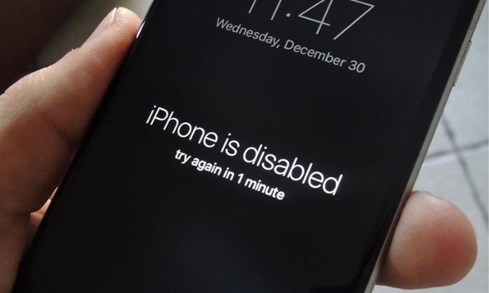 Nguyên nhân khiến iphone của bạn bị vô hiệu hóa